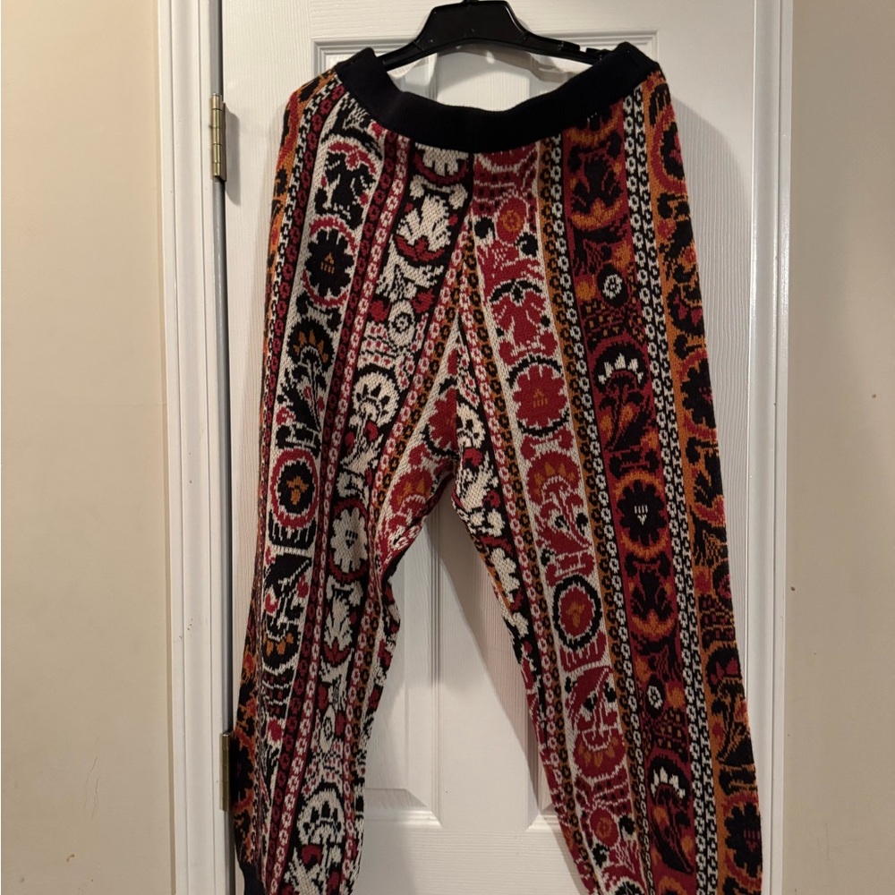 Farm Rio Women's Multicolor Patterned wool Knit Pants